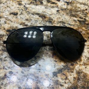 Gucci Dark Aviator Sunglasses